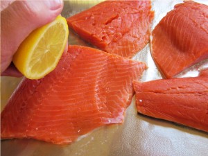 salmon prep