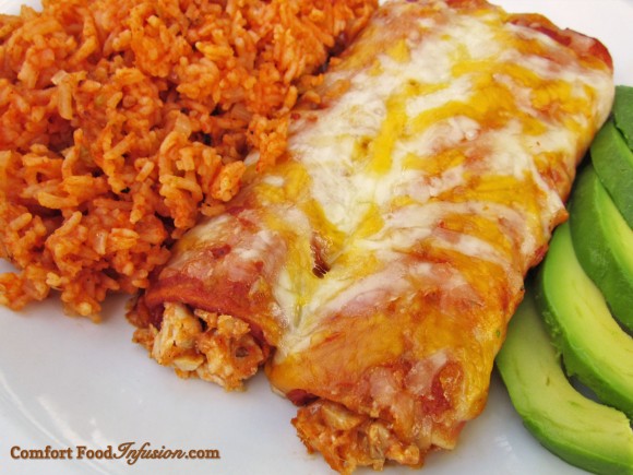 Delicious enchiladas made from 'scratch'. Can be made gluten free.