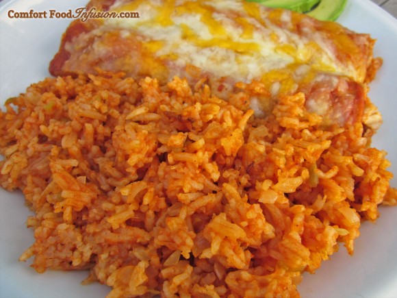 Rice Cooker Mexican Rice. Throw all ingredients in a rice cooker, and you're good to go!