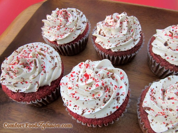 Natural Red Velvet Cupcakes. Colored with beets instead of red food coloring.