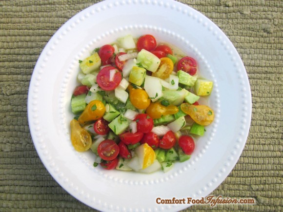 Tomato Cucumber Salad (Salad Shirazi)