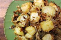 Roasted Potatoes with Sauerkraut